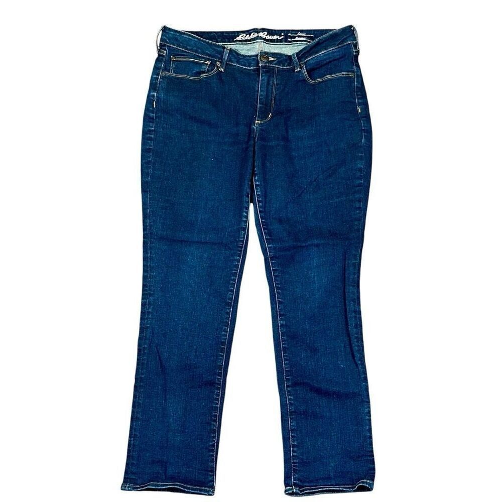Eddie Bauer Curvy Fit Straight Leg Denim Jeans